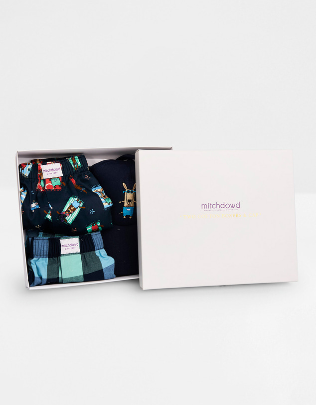 Mitch Dowd - Mitchdowd Sun Baked Dogs Boxer Shorts And Cap Gift Box