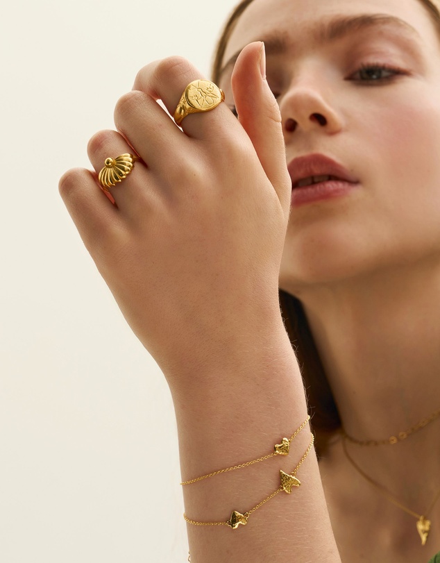 Ottoman Hands - Chantal Gold Stacking Ring
