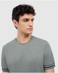 Politix - Curtis Travel Striped Pique Tee