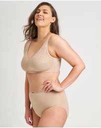 Ava & Audrey  - Ava & Audrey Millie Jacquard Mesh Wire-free Support Bra
