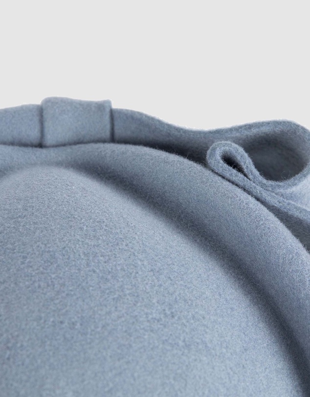 Max Alexander - Felt Light Blue Pillbox Hat