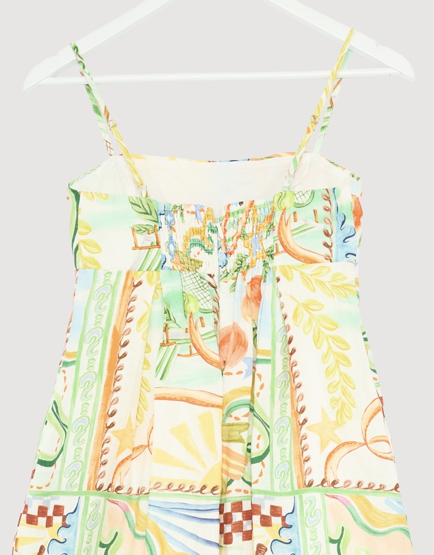 Revibe - Repaired AERE Lana Linen Maxi Dress - AU 6