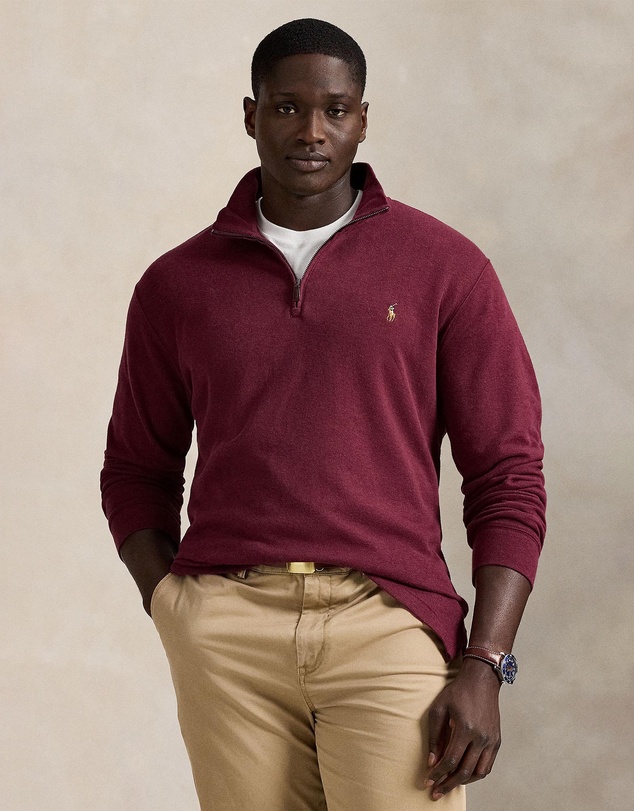 Polo Ralph Lauren - ICONIC EXCLUSIVE - Big & Tall - Estate-Rib Quarter-Zip Pullover