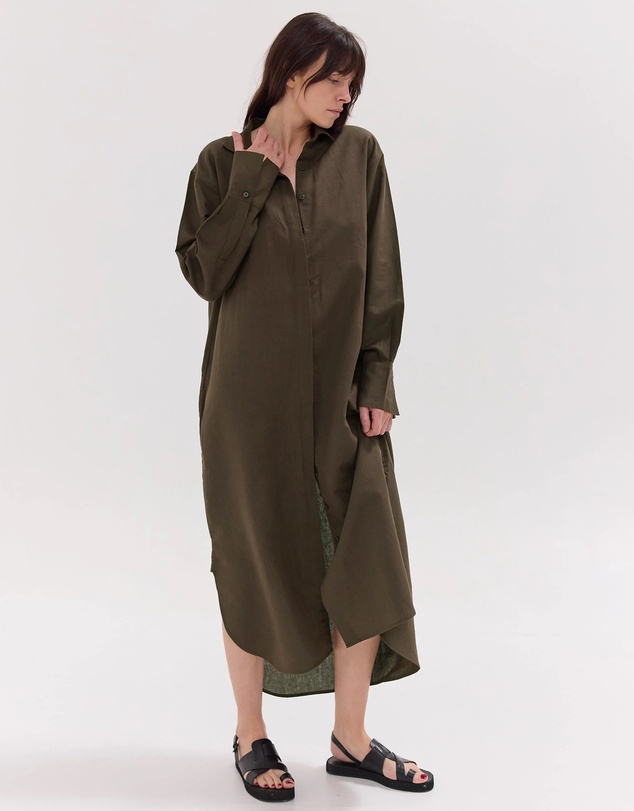 Cloth & Co. - The Shirt Dress | Olive