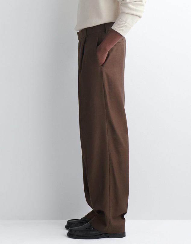 COS - Belted Linen Relaxed-Fit Wide-Leg Trousers