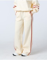 First Division - Side Stripe Wide Leg Trackpant