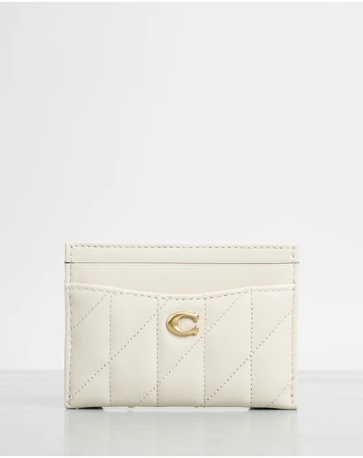 Coach - Essential Quilted Pillow Leather Flat Card Case