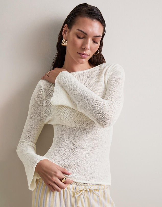TALA - Beach Knit Long Sleeve Top