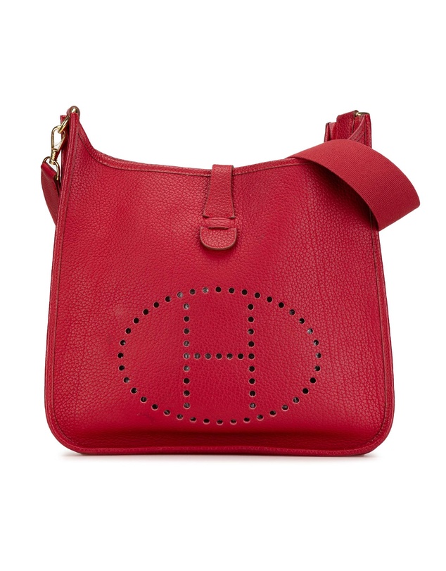 Pre-Loved by Azura Reborn - Pre-Loved hermes Elegant Leather Shoulder Bag with Adjustable Strap Classic Everyday Style and Distinctive Detailing