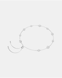 Swarovski - Una Angelic Necklace, Round Cut, Double Sided Motifs, White, Rhodium Plated