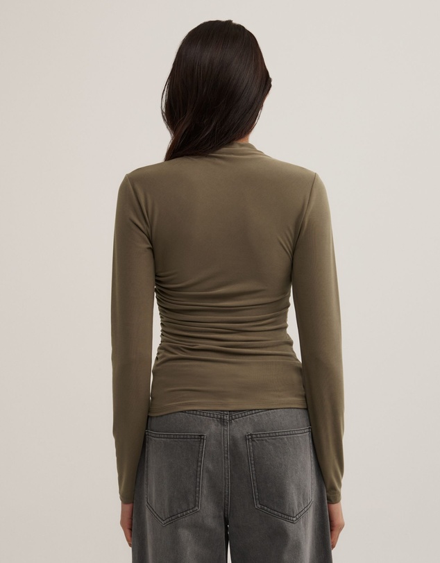 Witchery - Wrap Long Sleeve Jersey Top