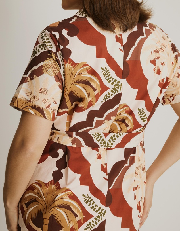 Atmos&Here Curvy - Mia Relaxed Midi Shirt Dress