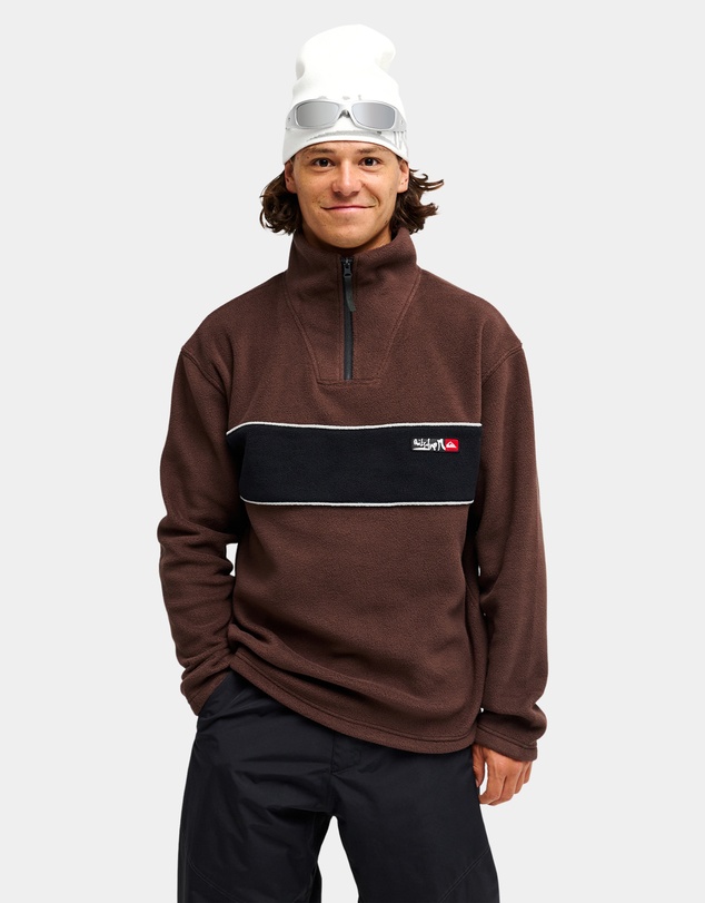 Quiksilver - Mens YG Cruz Polar Half Zip Fleece Jacket