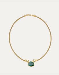 Ottoman Hands - Daphne Emerald Chain Necklace