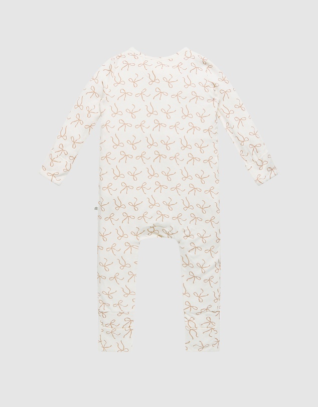 Kynd Baby - Day Or Night Onesie in Ivory Bow