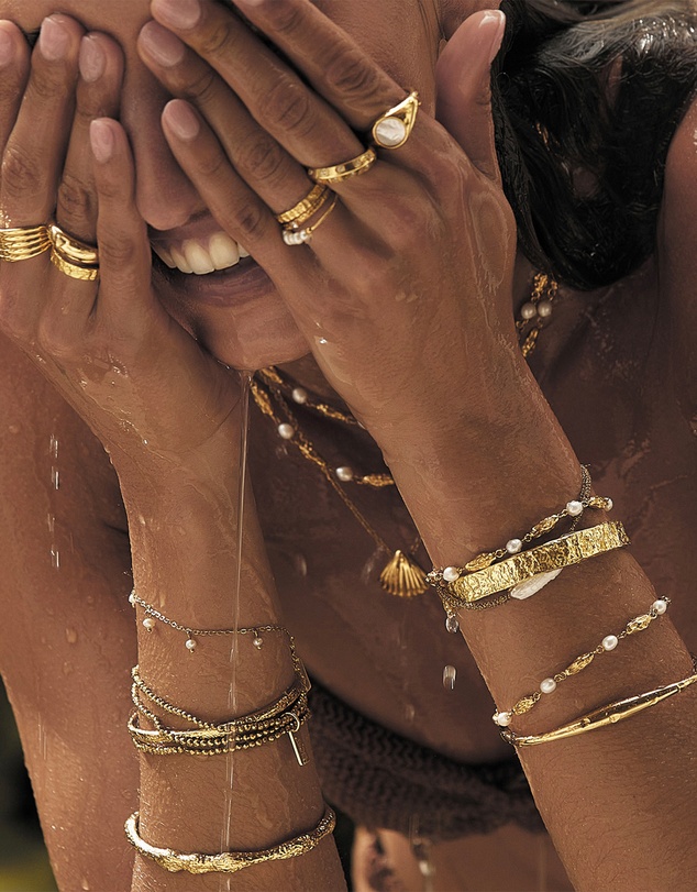 Arms Of Eve - Amira Gold and Pearl Ring