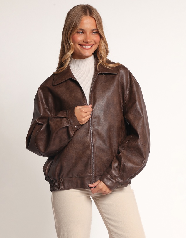 Petal & Pup - Zoe Bomber Jacket - Brown