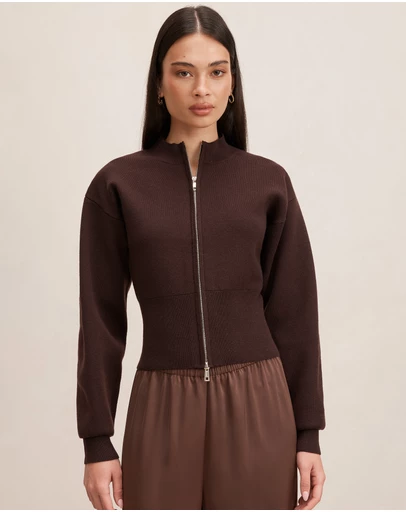 Forever New - Hanna Zip Knitted Jacket