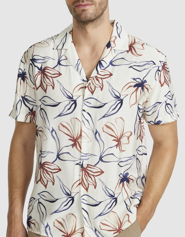 Tarocash - Saros Viscose Floral Shirt