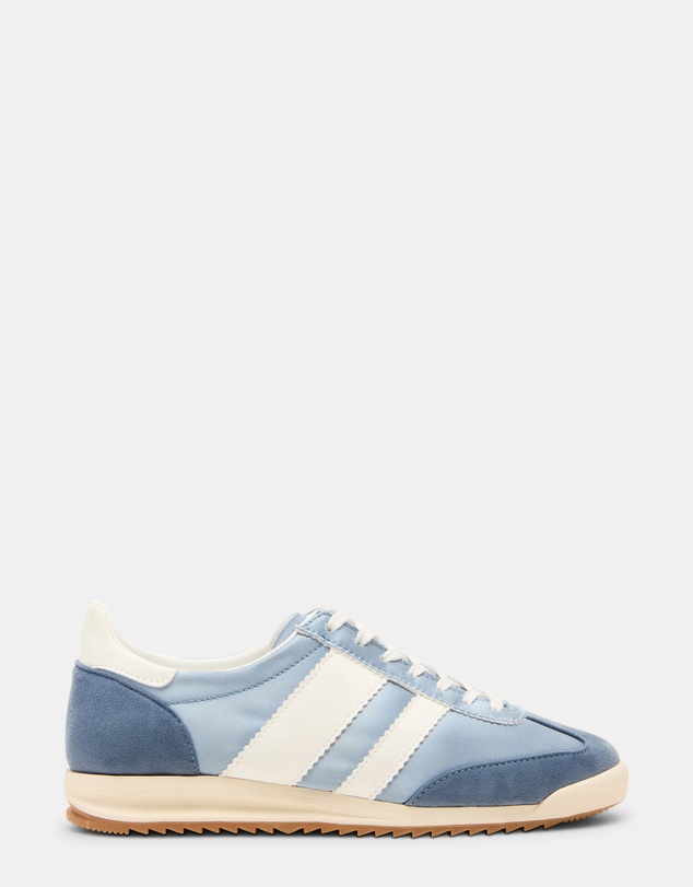 Steve Madden - Jumper Light Blue Satin Sneakers