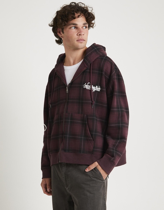 Insight - Yard Check Zip Through Hoodie