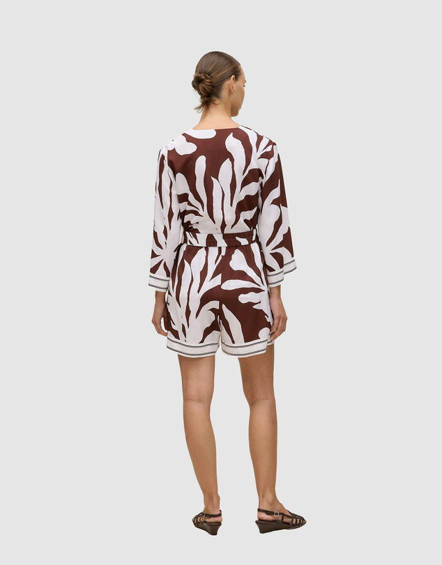 Trenery - Wakame Border Stripe Relaxed Short