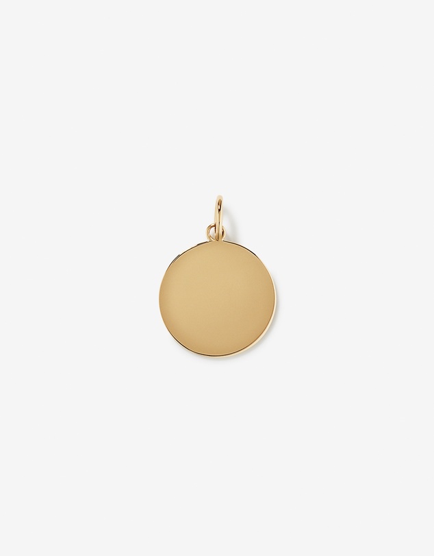 Michael Hill - Engravable Mum Round Pendant in 10kt Yellow Gold