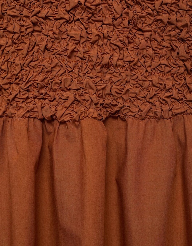 M.N.G - Rusty Open-Back Textured Dress