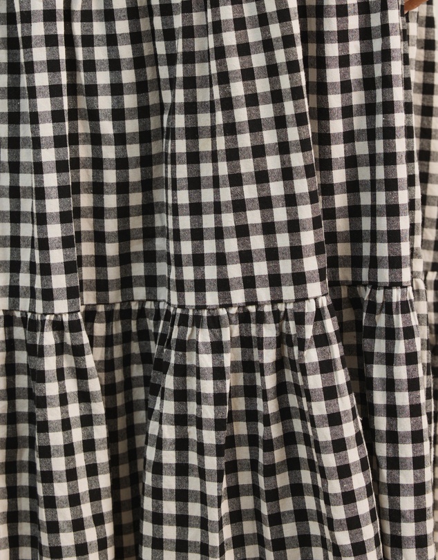 Atmos&Here - Ellison Tiered Gingham Skirt