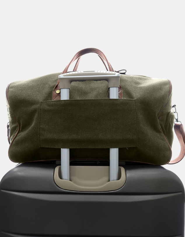Pierre Cardin - Pierre Cardin Canvas Buckle Overnight Bag