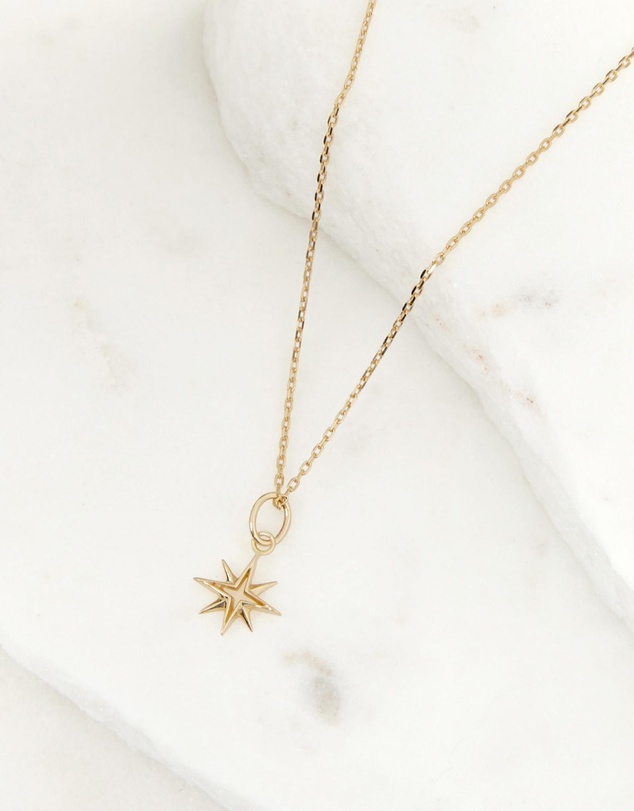 Luna Rae - Solid Gold - My True North Necklace