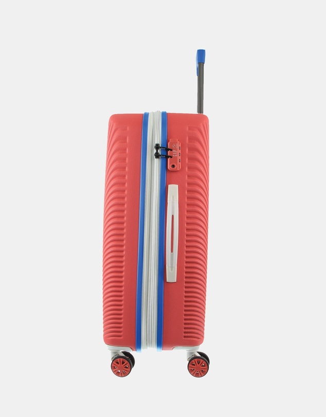 GAP - GAP Stripe Medium Hard Shell with Mini Beauty Case Set + Leather Tag