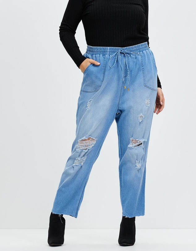 Hope & Harvest - Rosie Cropped Raw Joggers