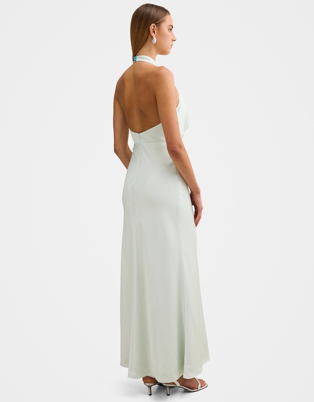 Forever New - Becca Cowl Halter Neck Satin Gown
