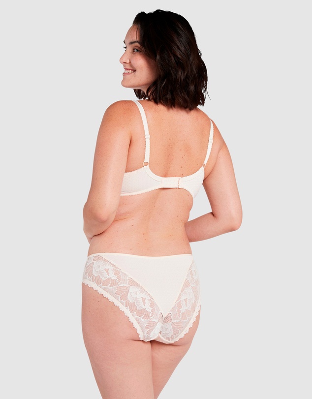 Sans Complexe - Capucine Low Rise Two-Tone Lace Brief