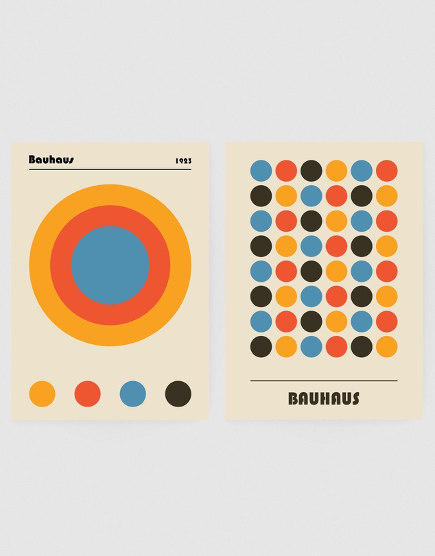 Inka Arthouse - Bauhaus Set of 2 Art Prints