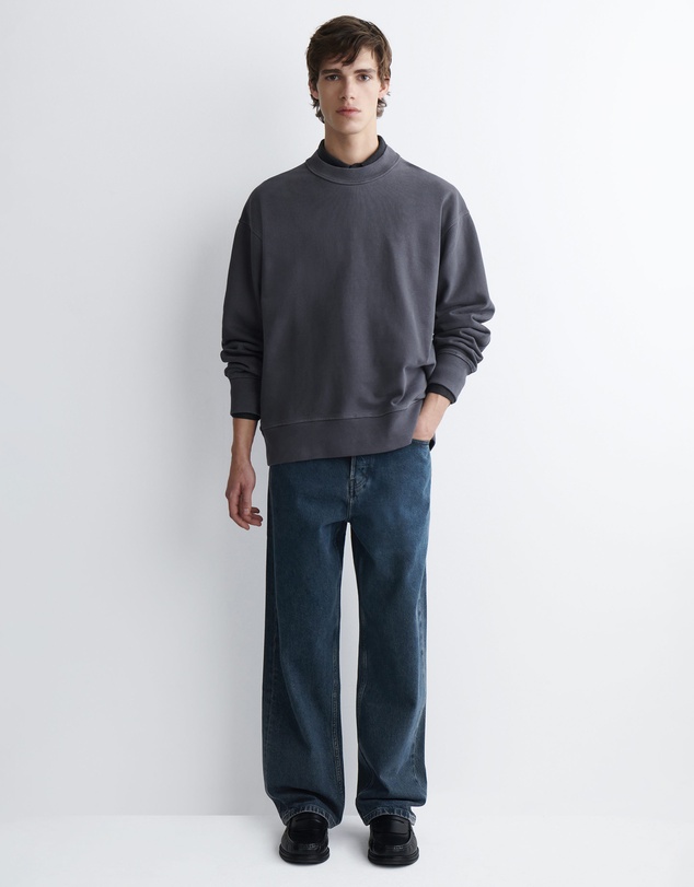 COS - Relaxed Washed-Cotton Sweatshirt