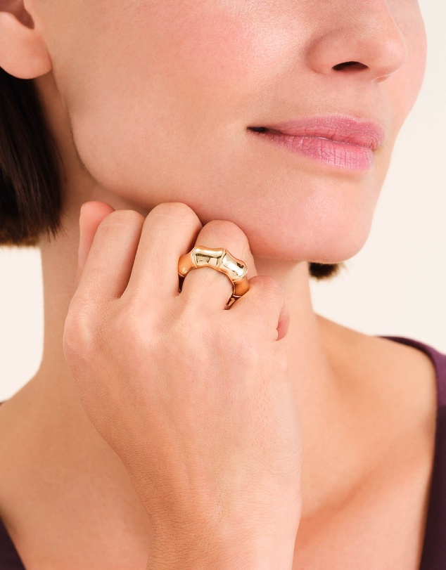 Rosefield - Statement Bamboo Gold-Tone Ring