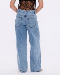Minima Esenciales - Mid Rise Wide Leg Jeans