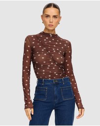 KIVARI - Edie Mesh Top