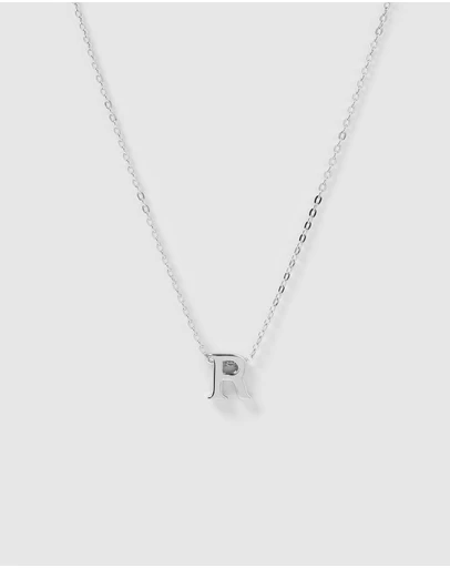 Izoa - Kids Alphabet Letter R Necklace
