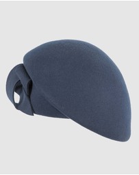 Max Alexander - Winter Navy Felt Beret Hat