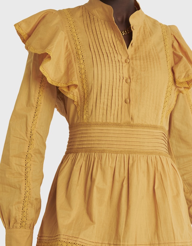 Zerafima - Prairie Lace Mini Dress