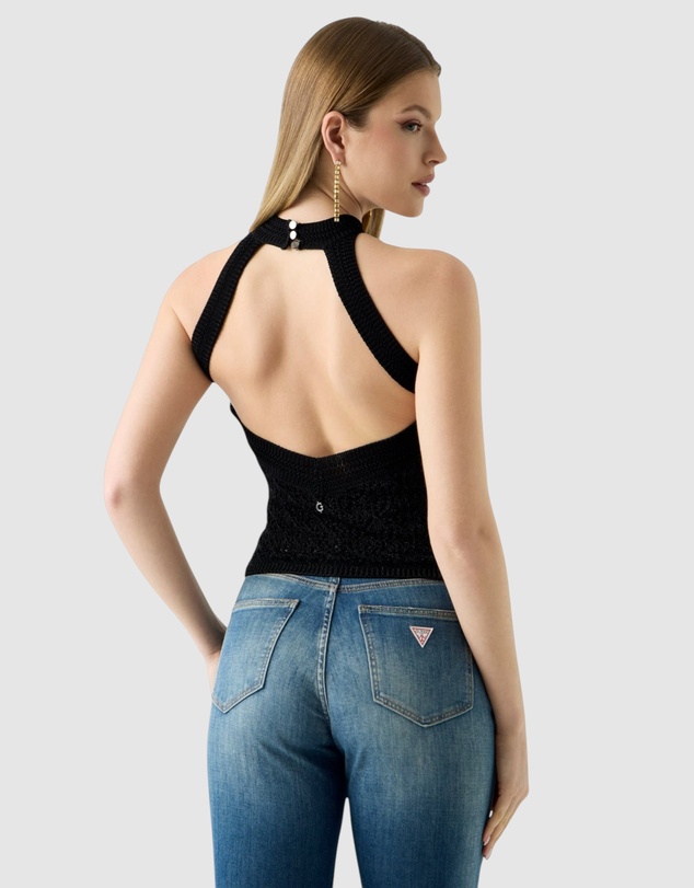 GUESS - Sleeveless Serina Lurex Sweater