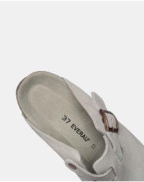 EVERAU - EverAU Ugg Brooklyn Platform Cow Suede Upper Clogs
