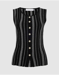 Proenza Schouler White Label - Alyna Vest In Textured Knit
