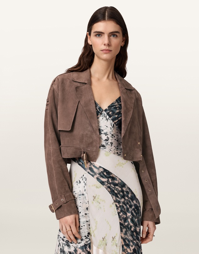 AllSaints - Ophelia Suede Jacket