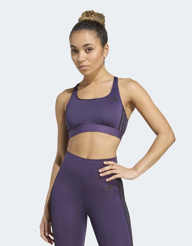 adidas Performance - PrimeLiftReact Train Medium Support 3-stripes Bra Womens