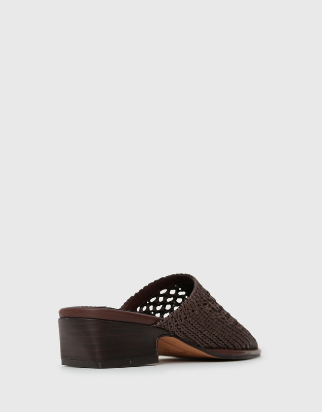 Betts - Dora Woven Low Heel Mule Shoes