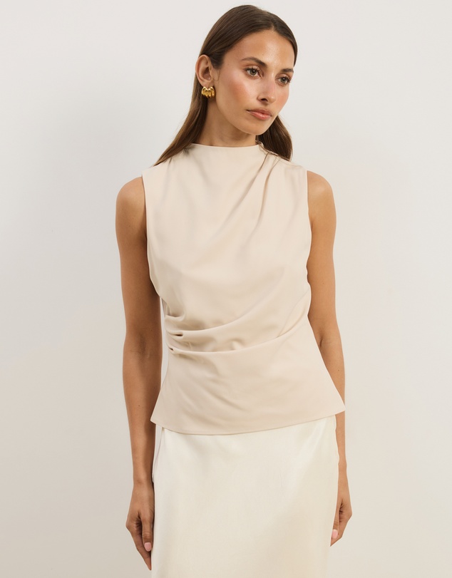 Atmos&Here - Veya Sleeveless Draped Top